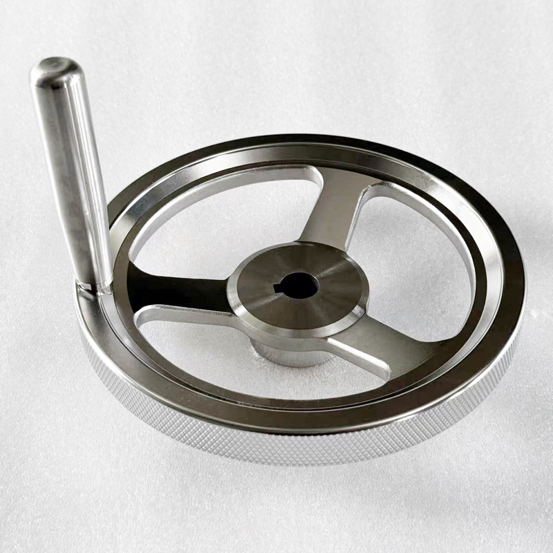 Industrial Machine Solid Handwheels with rotating handle